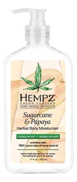 Молочко для тела Sugarcane & Papaya Herbal Body Moisturizer 500мл