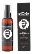 Percy Nobleman Масло для бороды без запаха Beard Conditioning Oil Fragrance Free 100мл