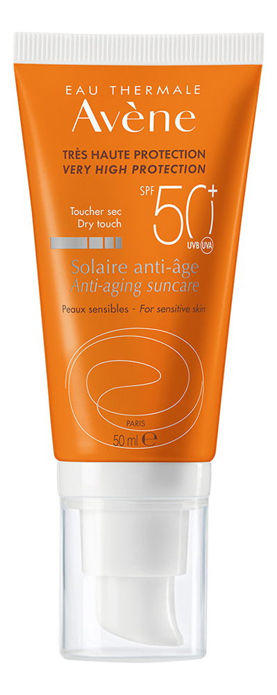 Солнцезащитный антивозрастной крем для лица Peaux Sensibles Tres Haute Protection Solaire Anti-Age SPF50+ 50мл