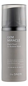 Кислородная маска с экстрактом черного жемчуга Gem Miracle Black Pearl O2 Bubble Mask