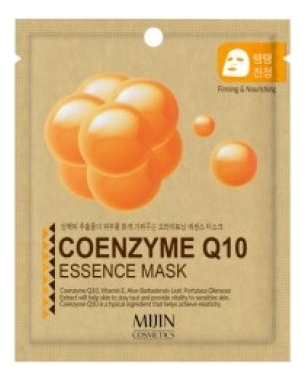 Тканевая маска для лица Коэнзим Coenzyme Q10 Essence Mask 25г маска тканевая коэнзим mijin care coenzyme q10 essence mask 1 шт