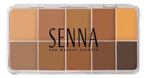 

Палетка кремовых тональных основ Slipcover Cream To Powder Palette 76г: 2 Medium-Dark, Палетка кремовых тональных основ Slipcover Cream To Powder Palette 76г