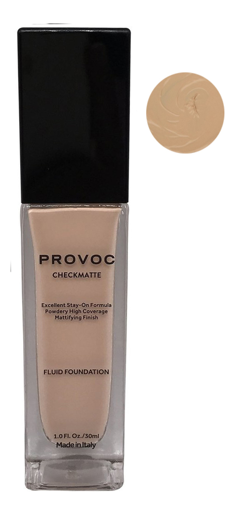 Тональная основа для лица CheckMatte Fluid Foundation Mattifying Finish 30мл: No21 provoc checkmatte foundation