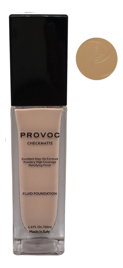 Тональная основа для лица CheckMatte Fluid Foundation Mattifying Finish 30мл: No23 provoc checkmatte foundation