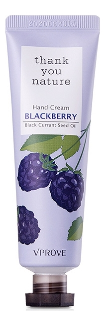 

Крем для рук питательный Thank You Nature Hand Cream Blackberry 30мл (ежевика)