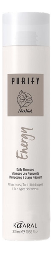 

Интенсивный энергетический шампунь с ментолом Purify Energy Shampoo: Шампунь 300мл, Интенсивный энергетический шампунь с ментолом Purify Energy Shampoo