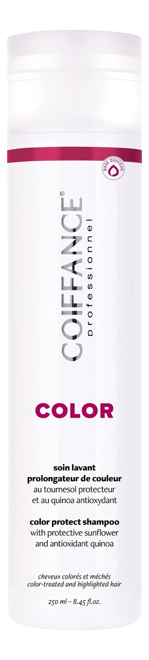 

Бессульфатный шампунь для защиты цвета окрашенных волос Color Protect Shampoo Free Sulfate: Шампунь 250мл, Бессульфатный шампунь для защиты цвета окрашенных волос Color Protect Shampoo Free Sulfate