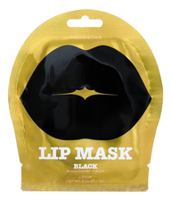 Kocostar Гидрогелевые патчи для губ Lip Mask Black Single Pouch Black Cherry Flavor (черешня)