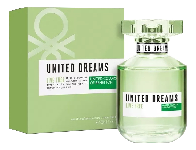 

United Dreams Live Free: туалетная вода 80мл, United Dreams Live Free