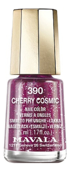 

Лак для ногтей Nail Color 5мл: 390 Cherry Cosmic, Лак для ногтей Nail Color 5мл