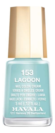 

Лак для ногтей Nail Color Cream 5мл: 153 Lagoon, Лак для ногтей Nail Color Cream 5мл