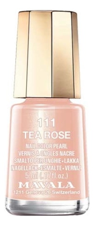 

Лак для ногтей Nail Color Pearl 5мл: 111 Tea Rose, Лак для ногтей Nail Color Pearl 5мл