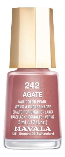 

Лак для ногтей Nail Color Pearl 5мл: 242 Agate, Лак для ногтей Nail Color Pearl 5мл
