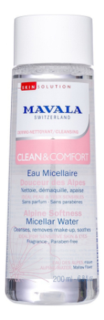 Смягчающая мицеллярная вода для лица Clean  Comfort Alpine Softness Micellar Water 200мл