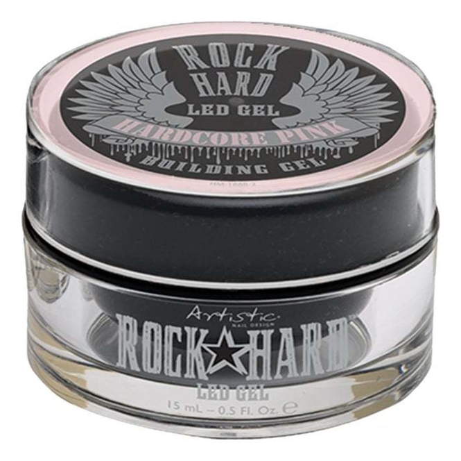 

Гель лак для ногтей Rock Hard Hardcore Building Gel 15мл: Pink, Гель лак для ногтей Rock Hard Hardcore Building Gel 15мл