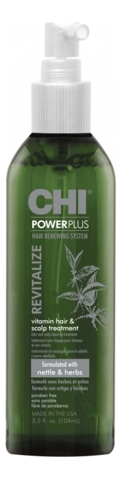 Восстанавливающее средство для волос и кожи головы Power Plus Revitalize 104мл