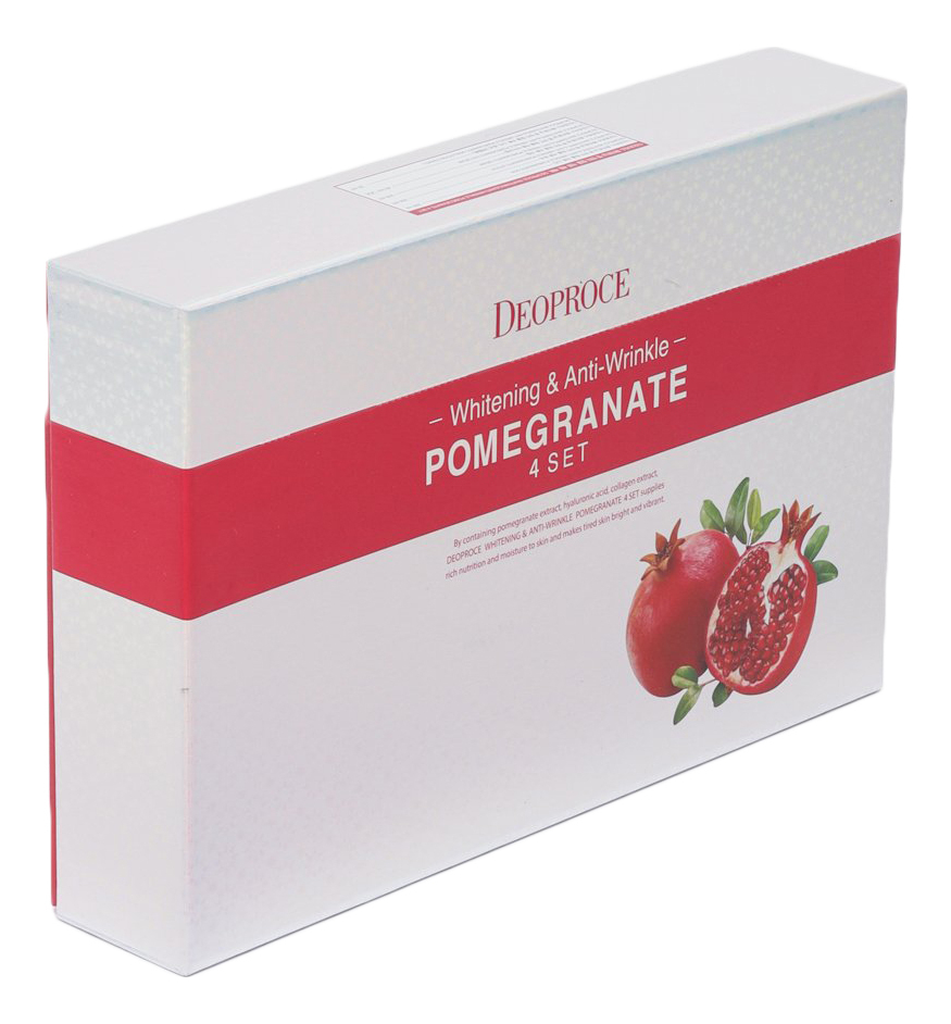 

Набор для лица на основе экстракта граната Whitening & Anti-Wrinkle Pomegranate (крем 100мл + тонер 260мл/30мл + лосьон 260мл/30мл + крем д/кожи вокруг глаз 40мл + BB-крем 40мл)