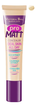 

Консилер для лица Pro Matt Concealer Ideal Skin All Day 15мл: No 110, Консилер для лица Pro Matt Concealer Ideal Skin All Day 15мл