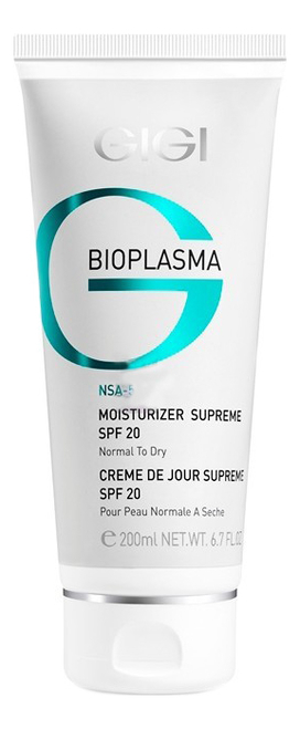 

Крем для лица Bioplasma Moisturizer Supreme SPF20: Крем 200мл, Крем для лица Bioplasma Moisturizer Supreme SPF20