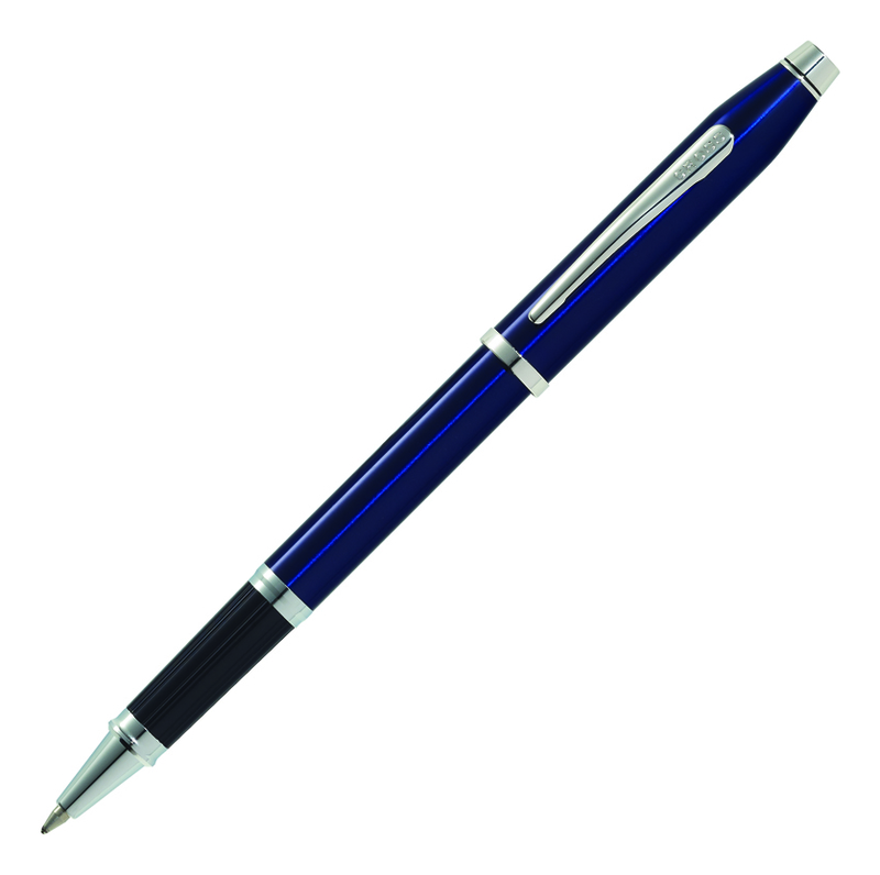 

Ручка-роллер Cross Century II Blue lacquer, синий лак с отделкой родием