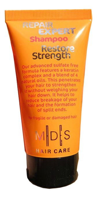 

Шампунь бессульфатный для волос с кератином MDS Hair Care Repair Expert Shampoo Restore Strength: Шампунь 75мл, Шампунь бессульфатный для волос с кератином MDS Hair Care Repair Expert Shampoo Restore Strength