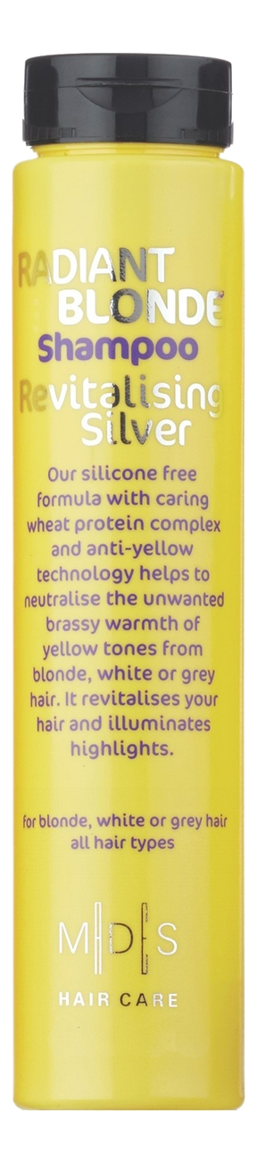 

Шампунь для светлых волос восстанавливающий холодный оттенок Radiant Blonde Shampoo Revitalising Silver (серебро): Шампунь 250мл, Шампунь для светлых волос восстанавливающий холодный оттенок Radiant Blonde Shampoo Revitalising Silver (серебро)