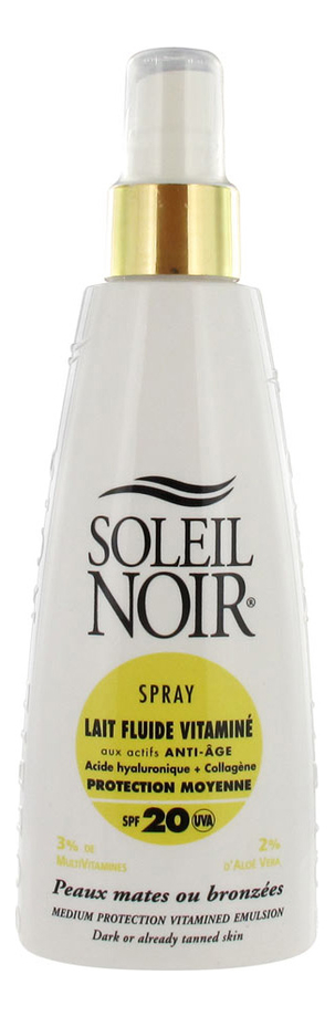 

Антивозрастное солнцезащитное молочко для тела Spray Lait Fluide Vitamine SPF20 150мл