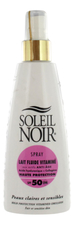 SOLEIL NOIR Антивозрастное солнцезащитное молочко для тела Spray Lait Fluide Vitamine SPF50 150мл
