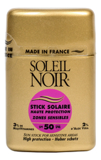 SOLEIL NOIR Солнцезащитный стик для губ и кожи лица Protections Solaires Stick Solaire Haute Zones Sensibles SPF50 10г