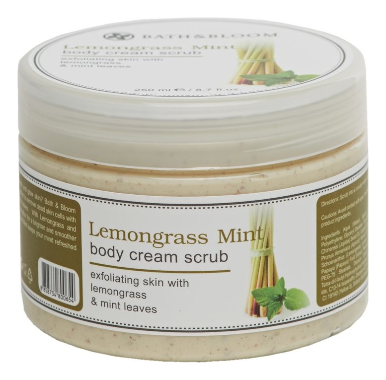 

Скраб для тела Lemongrass Mint Body Cream Scrub 250мл (лемонграсс и мята)