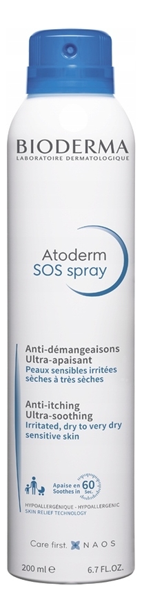 

Спрей для тела Atoderm SOS Spray: Спрей 200мл, Спрей для тела Atoderm SOS Spray