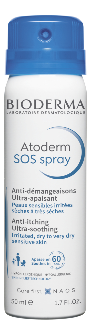 

Спрей для тела Atoderm SOS Spray: Спрей 50мл, Спрей для тела Atoderm SOS Spray