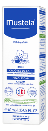 Mustela Крем для кожи головы Bebe Soin Croutes De Lait 40мл