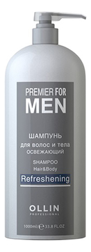 Освежающий шампунь для волос и тела Premier For Men Refreshening