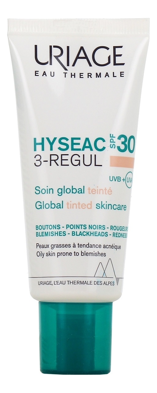 

Универсальный крем для лица с тональным эффектом Hyseac 3-Regul Soin Global Teinte SPF30 40мл