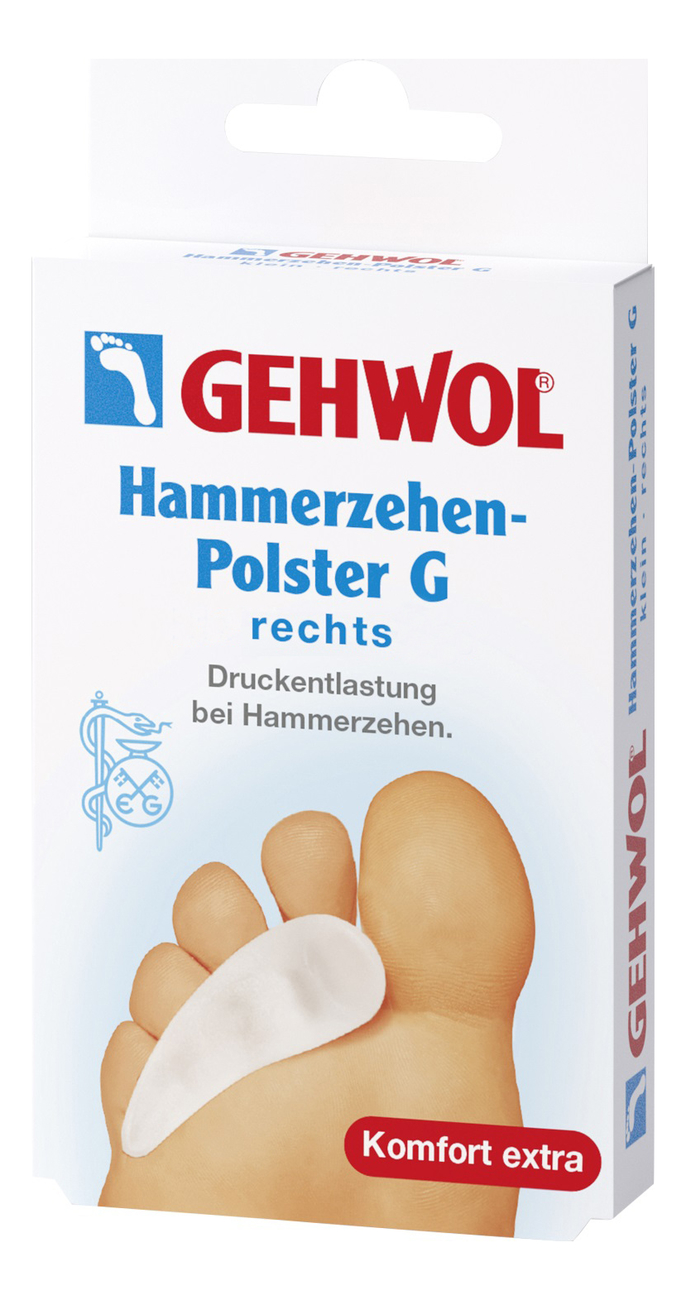 

Гель-подушка под пальцы Hammerzehen-Polster G 1шт: Правая, Гель-подушка под пальцы Hammerzehen-Polster G 1шт