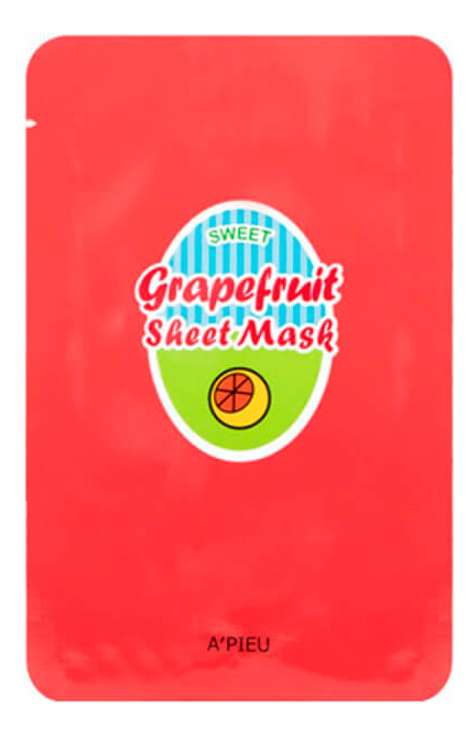 

Тканевая маска для лица с экстрактом грейпфрута Grapefruit Sheet Mask 23г