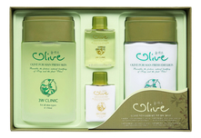 3W CLINIC Набор для лица Olive For Man Fresh 2 Items (лосьон 150/30мл + эмульсия 150/30мл)