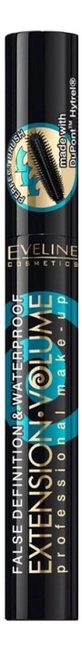 

Водостойкая тушь для ресниц Extension Volume Professional Make-Up False 10мл