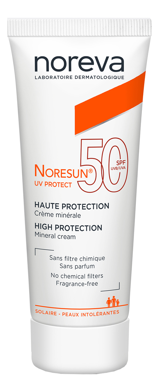 

Солнцезащитный минеральный крем для лица и тела Noresun Protect UV High Protection Mineral Cream SPF50 40мл