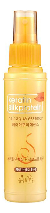 Укрепляющая эссенция для волос с протеинами шелка Keratin Silkprotein Hair Aqua Essence 110мл