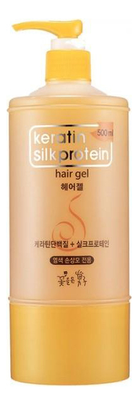 Гель для укладки волос с протеинами шелка Keratin Silkprotein Hair Gel 500мл