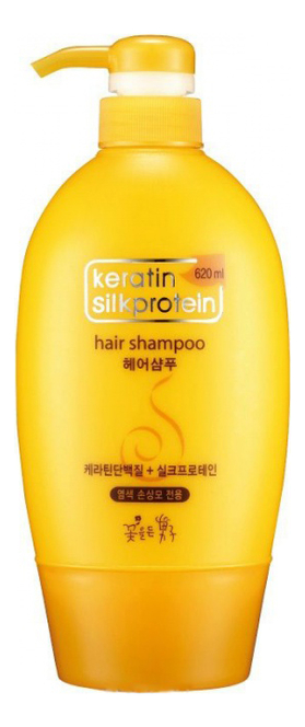 

Шампунь для волос с протеинами шелка Keratin Silkprotein Hair Shampoo 620мл