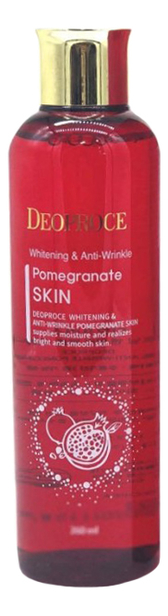 Тоник для лица с экстрактом граната осветляющий Whitening & Anti-Wrinkle Pomegranate Skin 260мл deoproce тонер для лица антивозрастной whitening and anti wrinkle pomegranate skin 260мл