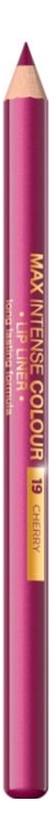 

Контурный карандаш для губ Max Intense Colour Lip Liner 5г: 19 Cherry, Контурный карандаш для губ Max Intense Colour Lip Liner 5г
