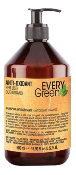 

Шампунь для волос Every Green Anti-Oxidant Shampoo: Шампунь 500мл, Шампунь для волос Every Green Anti-Oxidant Shampoo