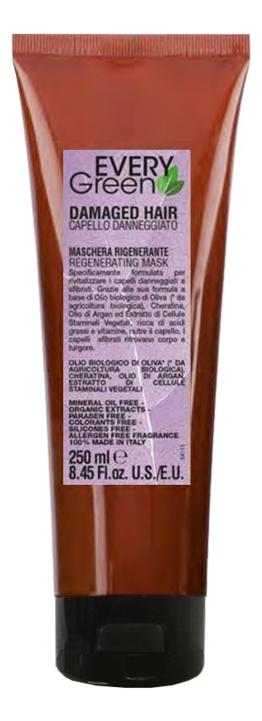 

Маска для поврежденных волос Every Green Damager Hair Regenerating Mask: Маска 250мл, Маска для поврежденных волос Every Green Damager Hair Regenerating Mask