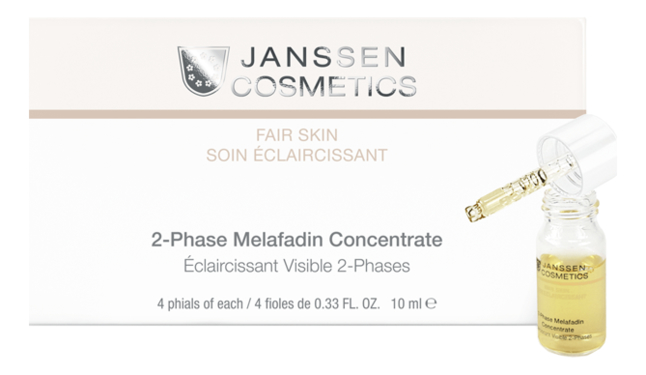 

Двухфазный осветляющий комплекс для лица Fair Skin 2-Phase Melafadin Concentrate 4*10мл