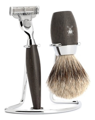 

Набор Мореный дуб Modern Kosmo (помазок барсучий ворс категории Fine + бритва Mach3)