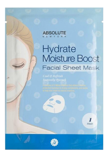 

Увлажняющая тканевая маска для лица Hydrate Moisture Boost Facial Sheet Mask: Маска 1шт, Увлажняющая тканевая маска для лица Hydrate Moisture Boost Facial Sheet Mask